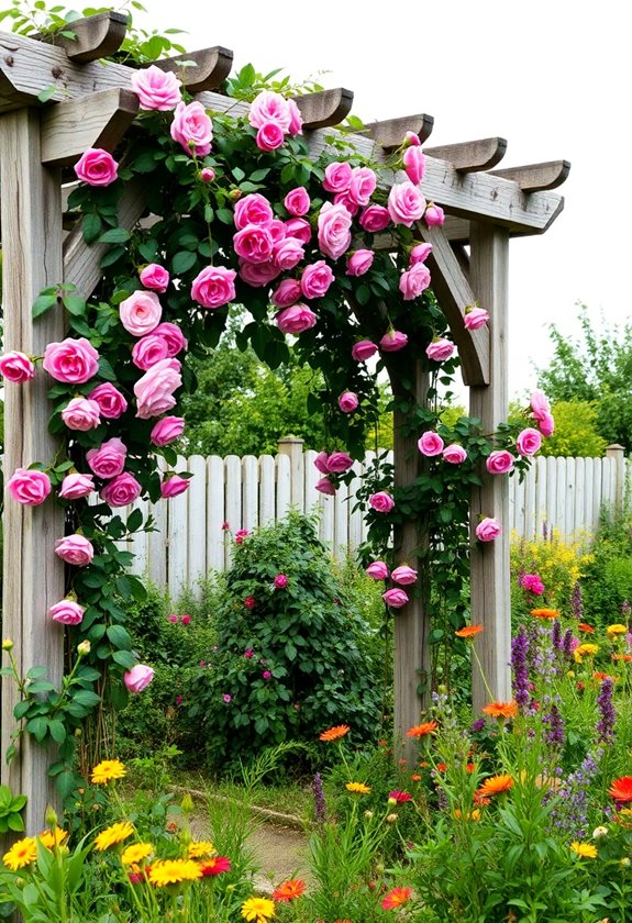 charming wooden garden arbors