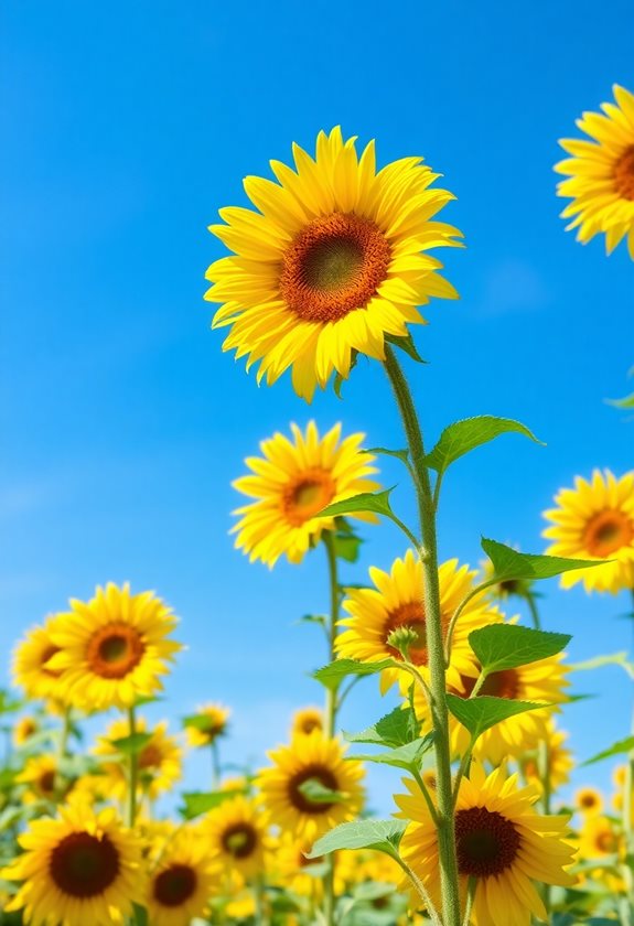 cheerful easy to grow sunflowers