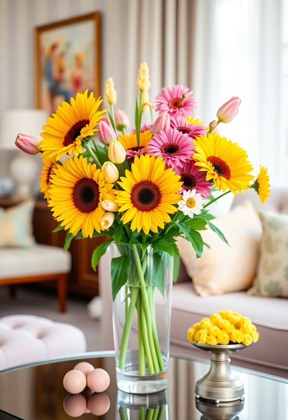 cheerful flower arrangement tips