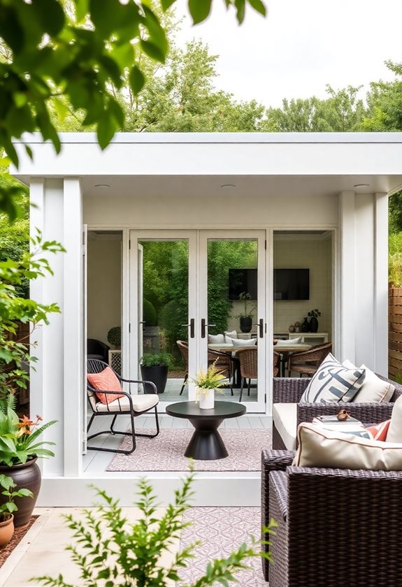 chic functional garden storage