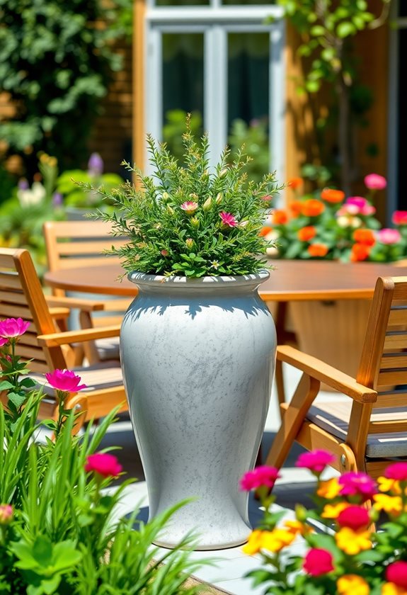 chic planters for gardening