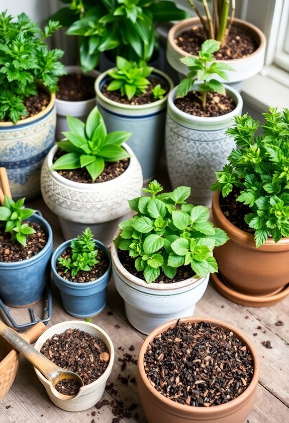 choose balanced potting mix
