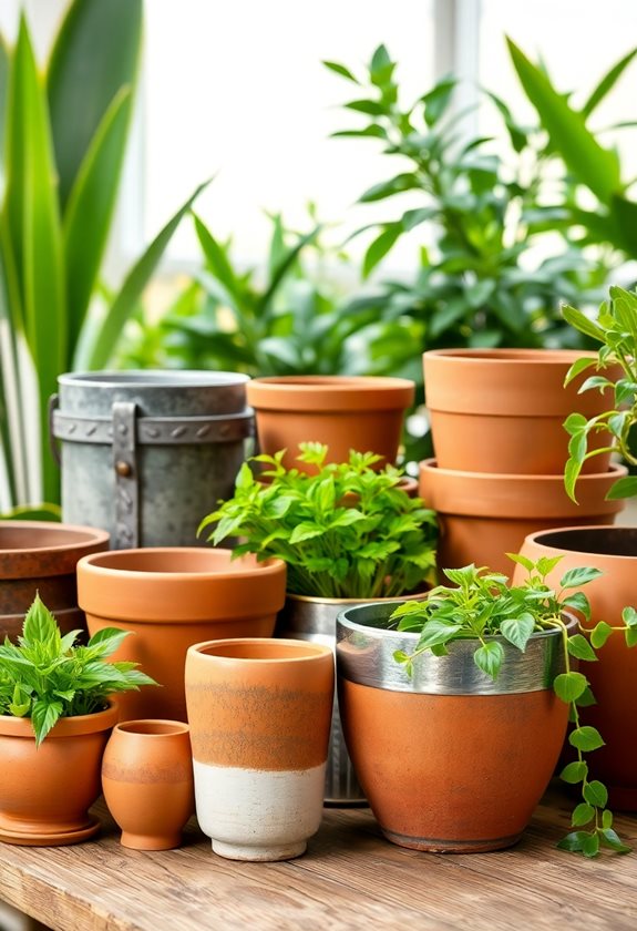 choose pots for plants