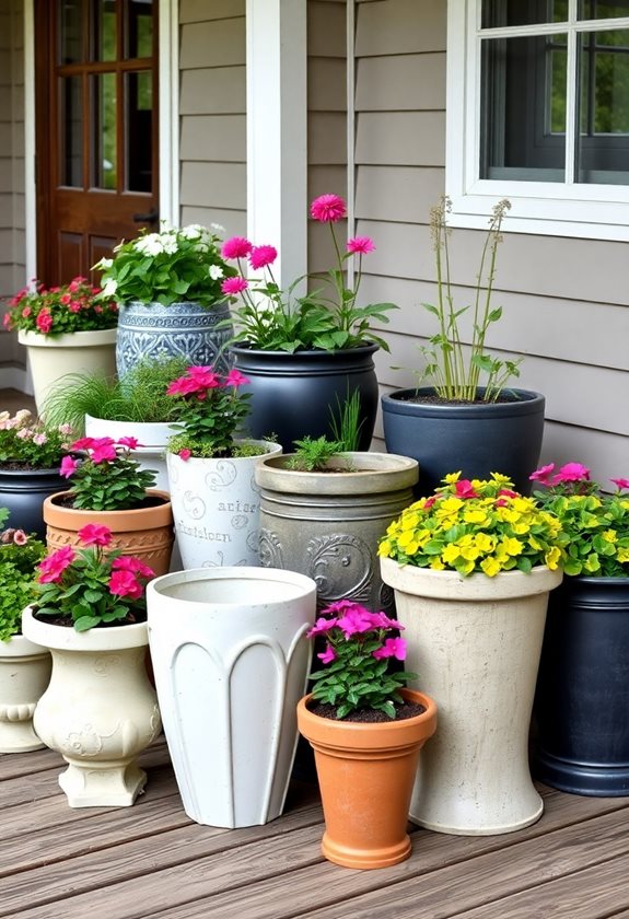 choose suitable garden containers