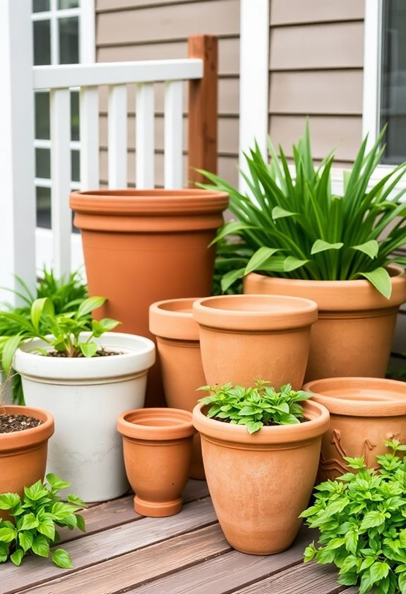 choosing appropriate pot sizes