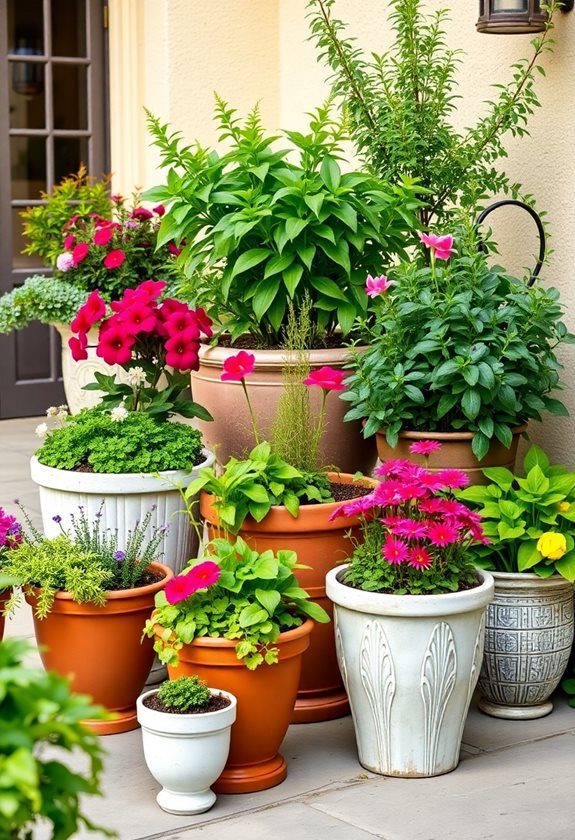 choosing ideal garden containers