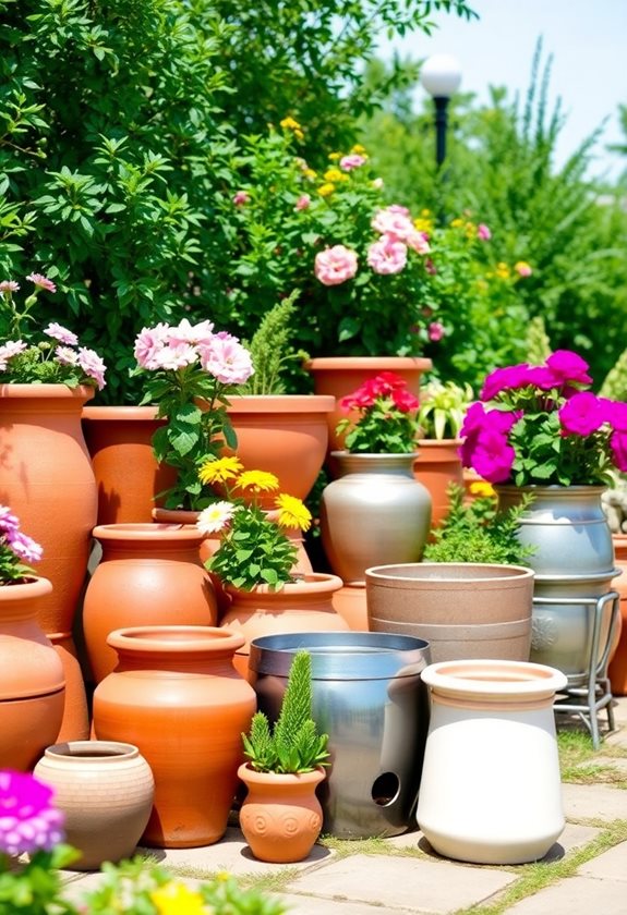 choosing ideal garden containers