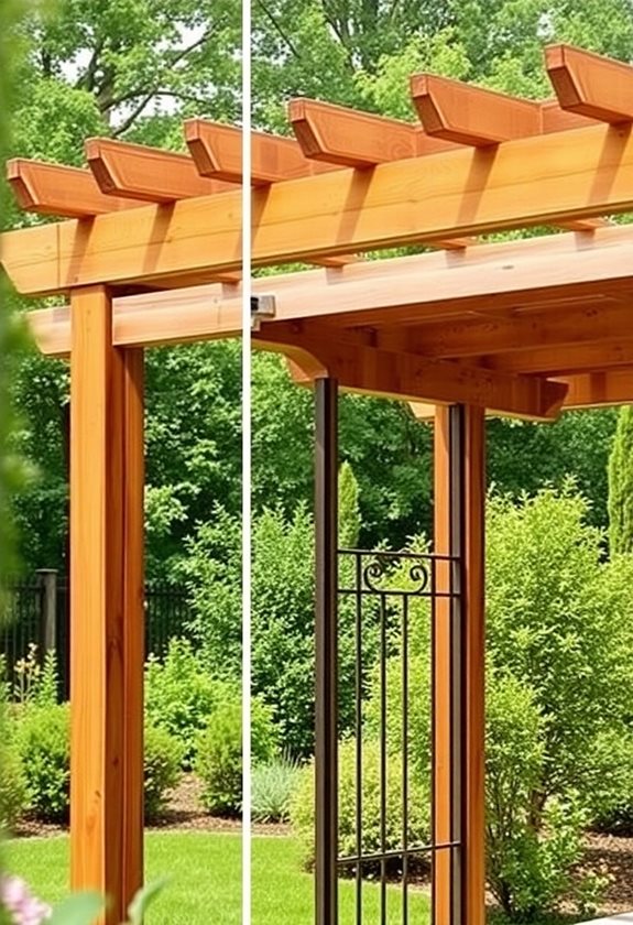 choosing materials for pergolas