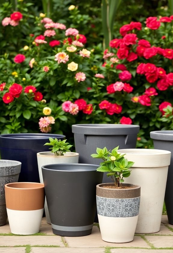 choosing outdoor garden pots