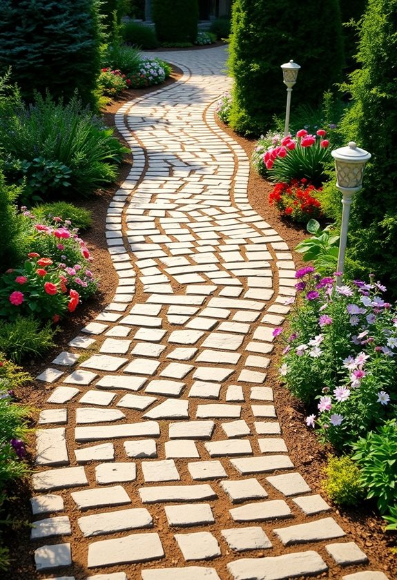 classic pathways for gardens