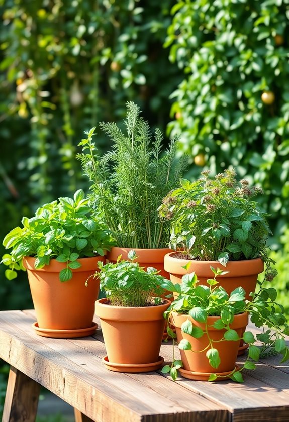 classic pots for gardening
