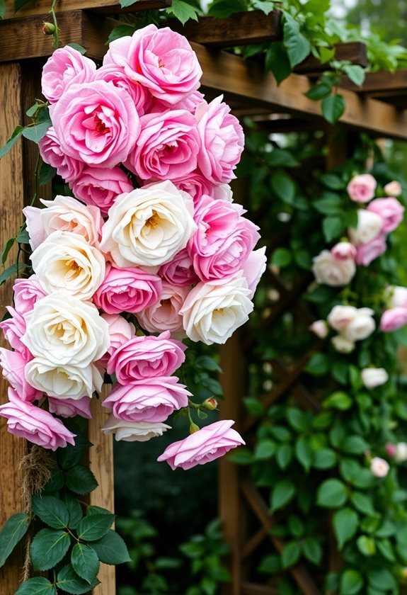 climbing roses add elegance