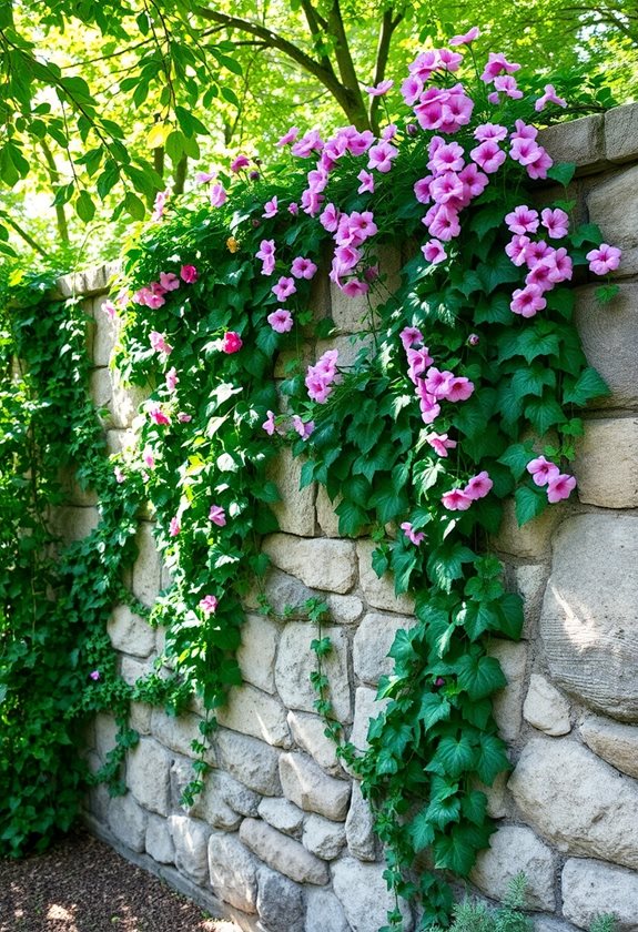 climbing vines for garden walls