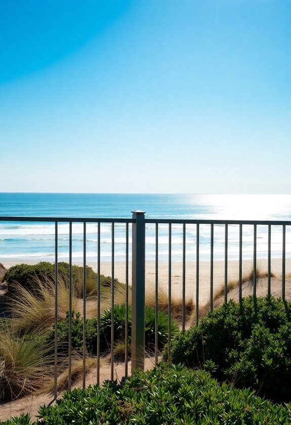 coastal galvanized steel fencing