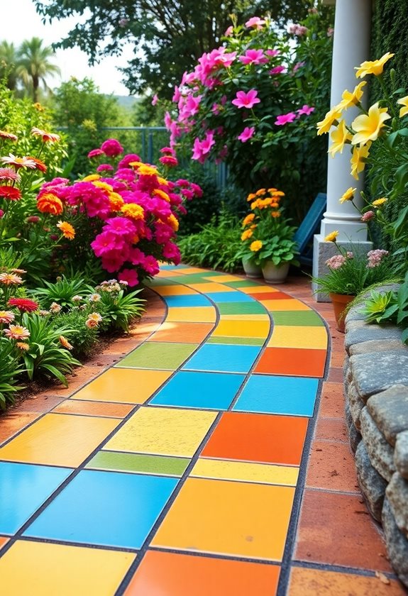color choices enhance outdoor spaces