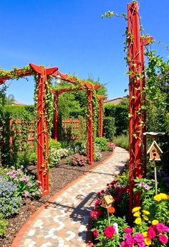 colorful features for gardens