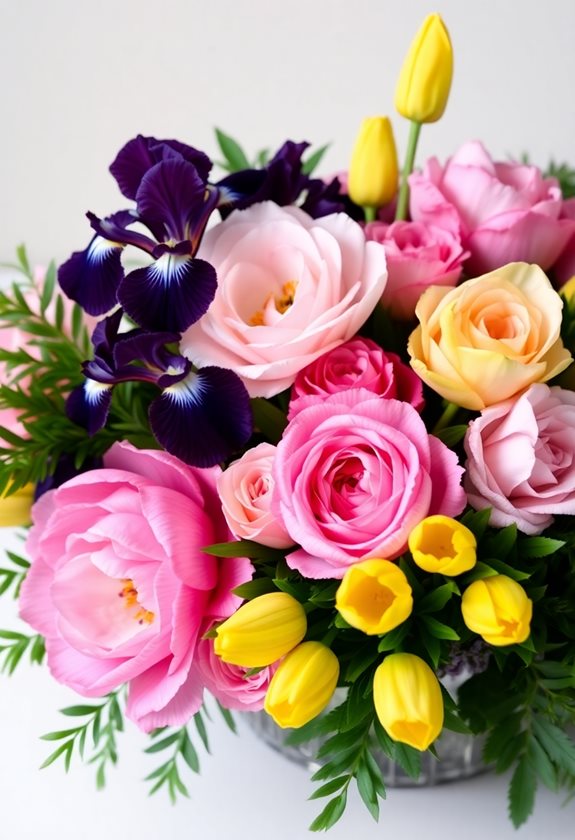 colorful flowers for arrangements