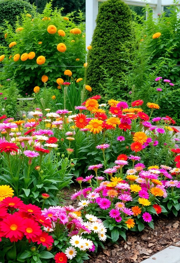 colorful garden design tips