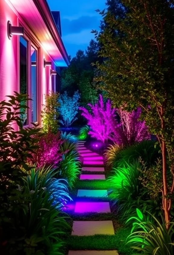 colorful outdoor lighting solutions