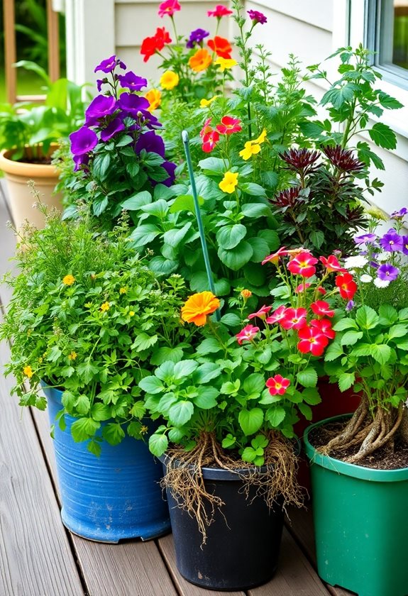 companion planting in containers