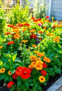companion planting with flowers