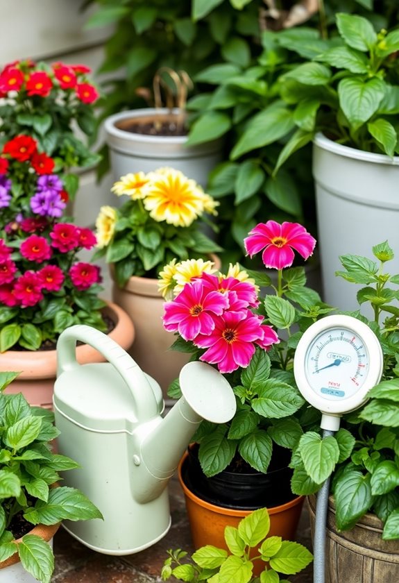 container garden watering techniques