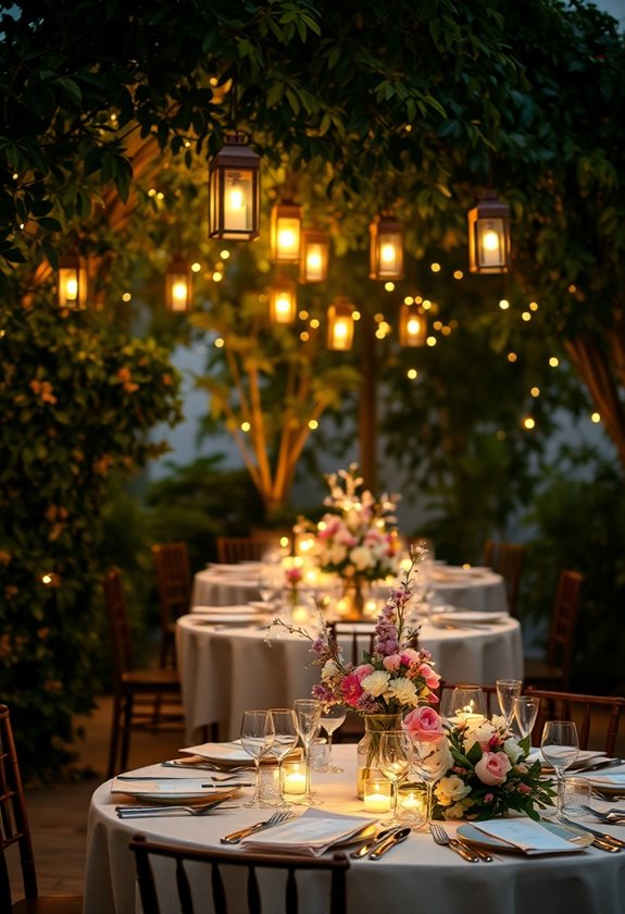 cozy ambient garden lighting