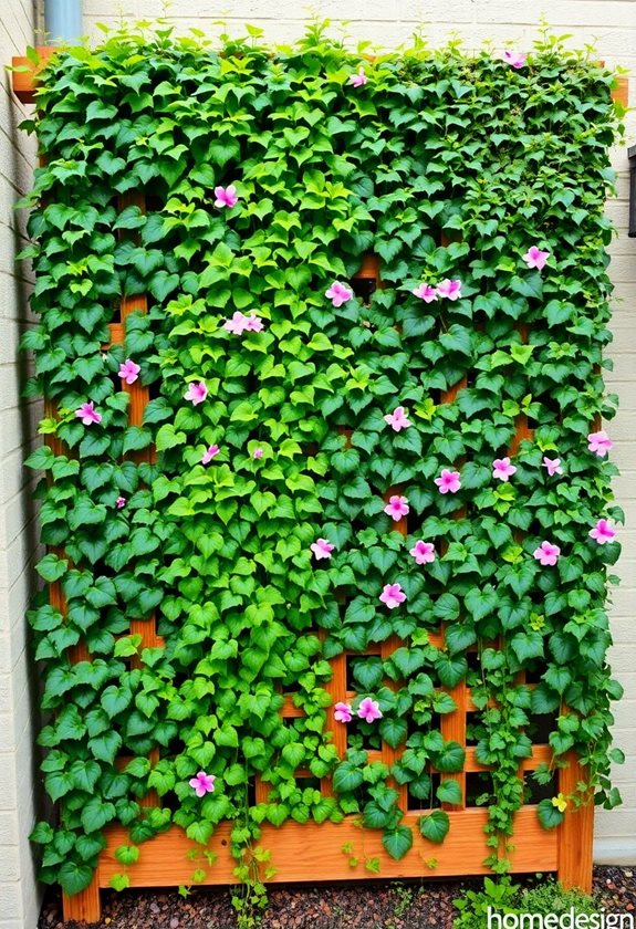 cozy climbing plant retreat