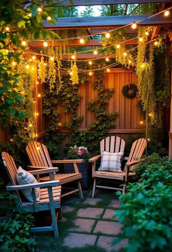 cozy garden ambiance creation
