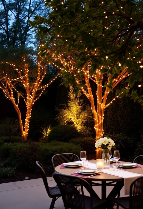 cozy garden gathering ambiance