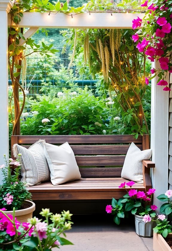 cozy garden nook design