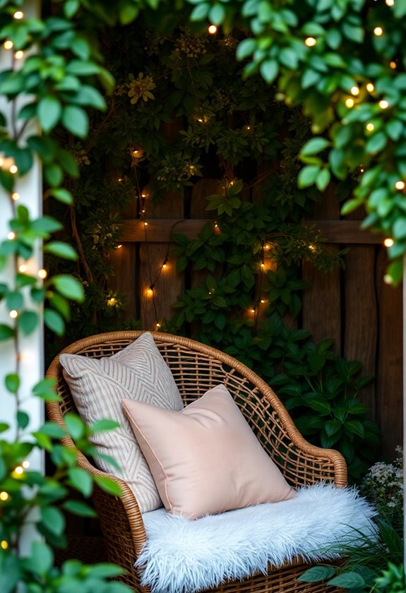 cozy garden seating options