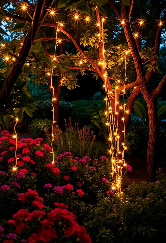 cozy garden string lights