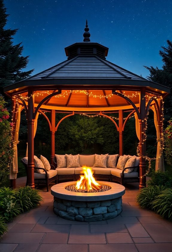 cozy gatherings in gazebos