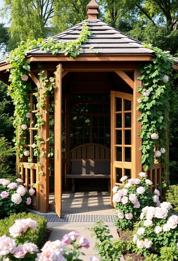cozy gazebo garden retreat