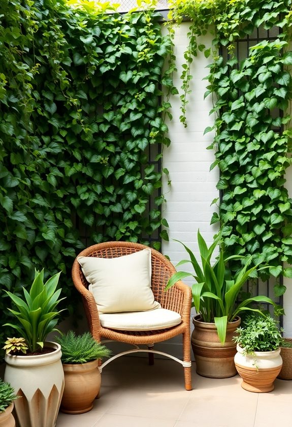 cozy green sanctuary seating