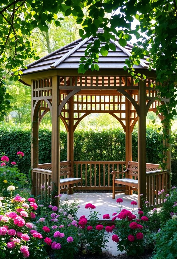 cozy handcrafted garden retreat