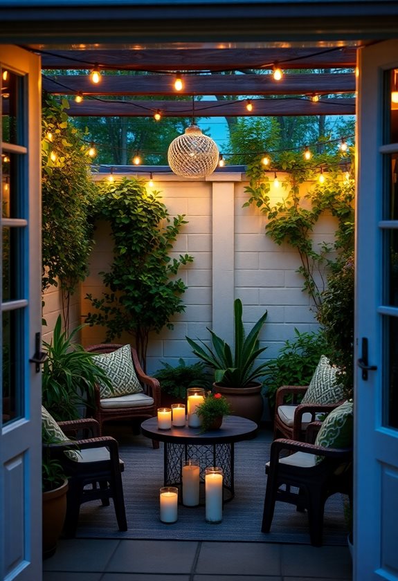 cozy illuminated garden gatherings