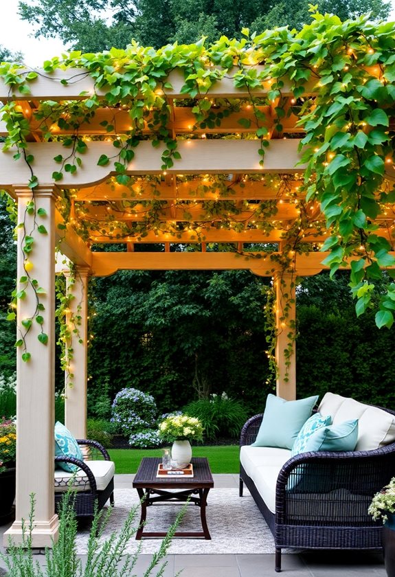 cozy outdoor relaxation space