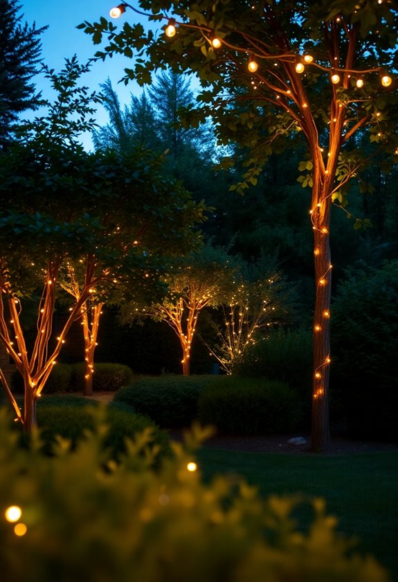 cozy outdoor string lights