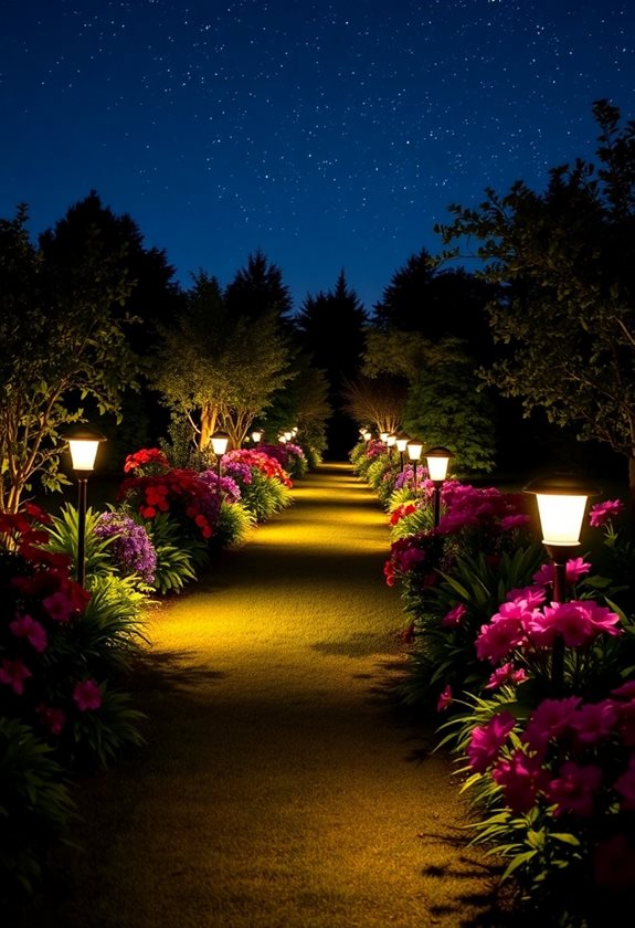 cozy solar pathway lighting