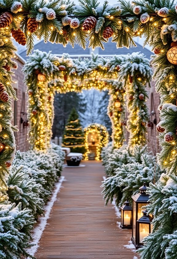 cozy winter garden decorations