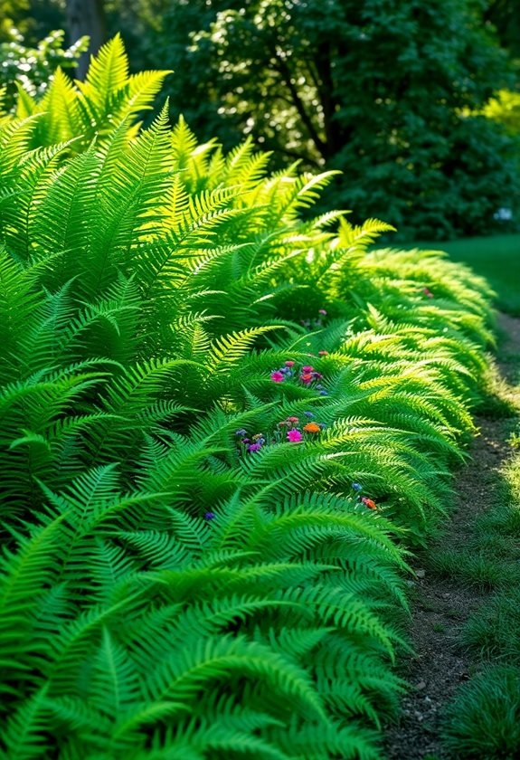 create lush fern borders