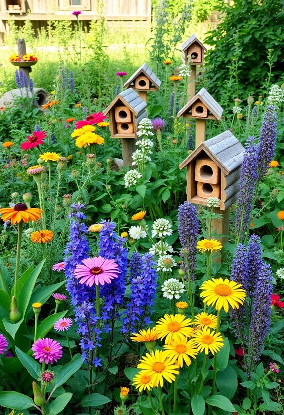 create pollinator shelter spaces
