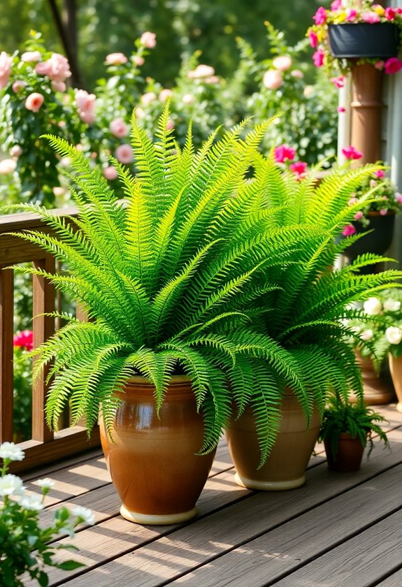 creative fern container gardening