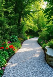 creative garden gravel designs