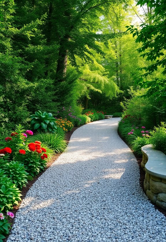 creative garden gravel designs