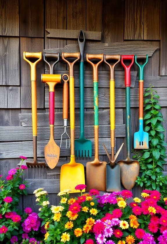 creative garden tool art