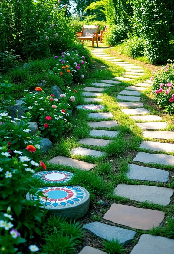 creative personalized garden pathways