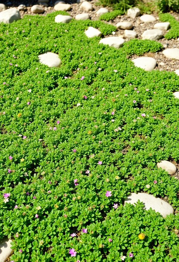 creeping thyme garden transformation